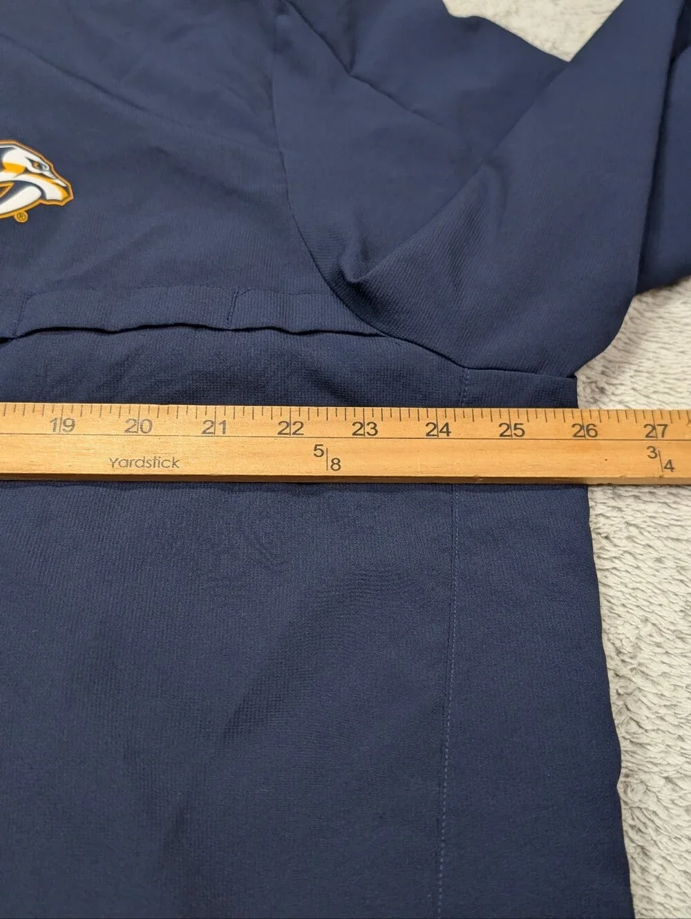 Adidas Jacket Mens XL Blue Navy Nashville Predators Hockey Rink Windbreaker